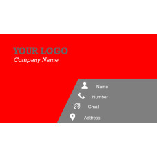 Red Matte Visiting Card